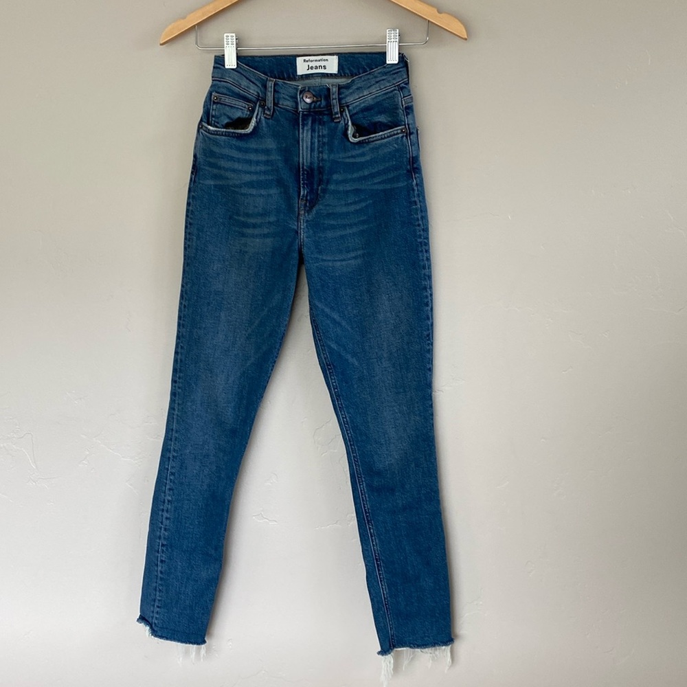 Reformation high & Skinny Wash Rhine jeans size 24